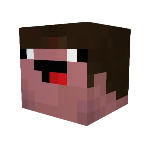 AmitayKing Minecraft avatar head, 3D render