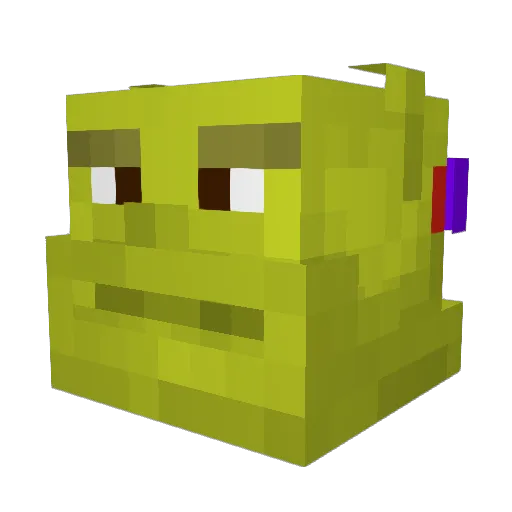 Amitosh8 Minecraft avatar head, 3D render