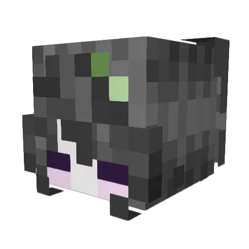 Amixmi Minecraft avatar head, 3D render