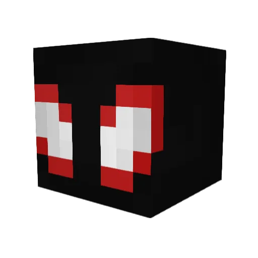 Amjamz Minecraft avatar head, 3D render