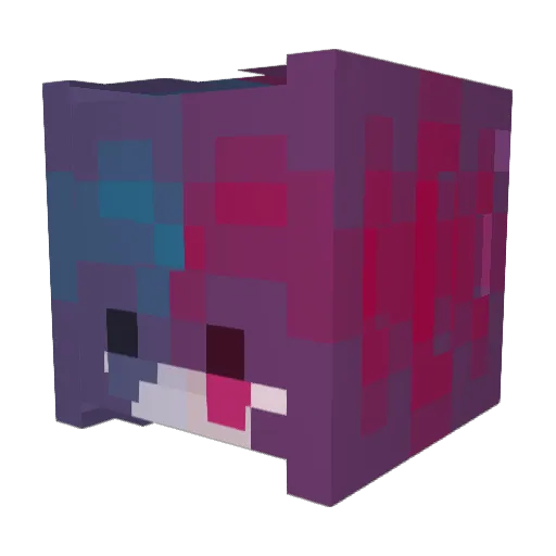 Amlex Minecraft avatar head, 3D render