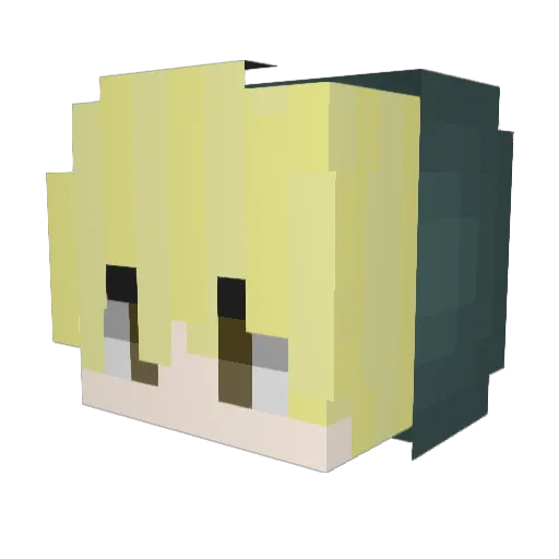 Ammann_ Minecraft avatar head, 3D render