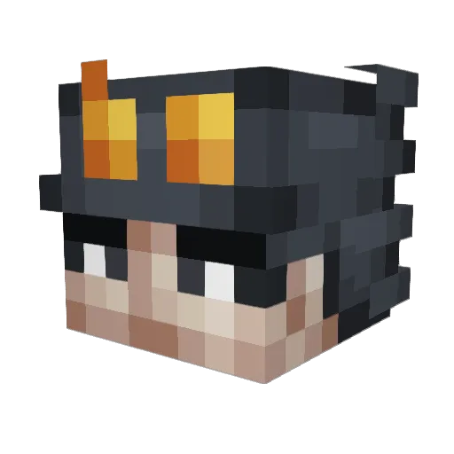 AmmarFalcon Minecraft avatar head, 3D render