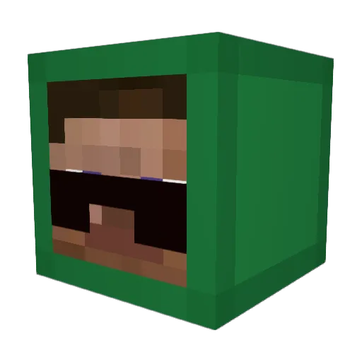 Ammazzami Minecraft avatar head, 3D render
