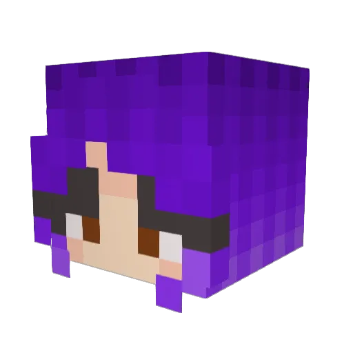 Ammiebo Minecraft avatar head, 3D render