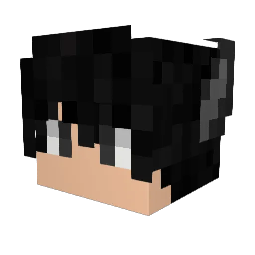 Ammis_X Minecraft avatar head, 3D render