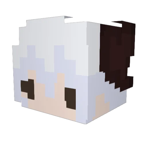 Ammoloan Minecraft avatar head, 3D render
