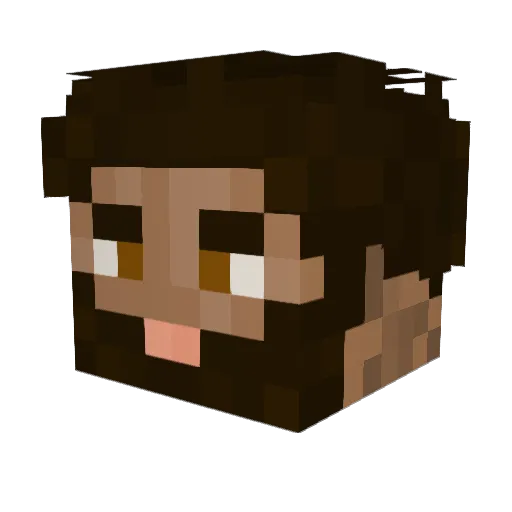 Ammon226 Minecraft avatar head, 3D render
