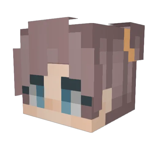 Ammonia34 Minecraft avatar head, 3D render