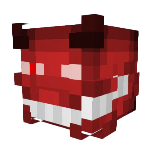 Ammonniak Minecraft avatar head, 3D render