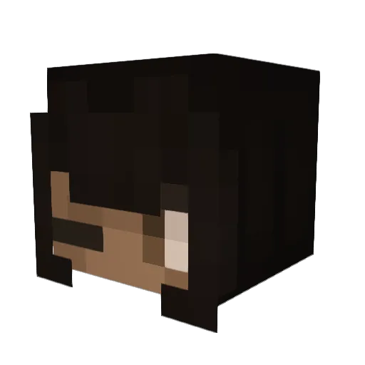 Ammonti Minecraft avatar head, 3D render