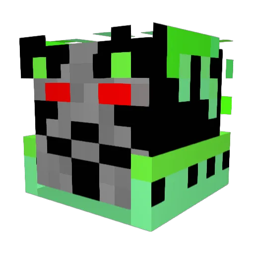Amn3si4 Minecraft avatar head, 3D render