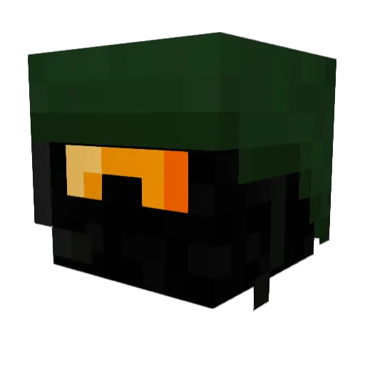 AmneZiii Minecraft avatar head, 3D render