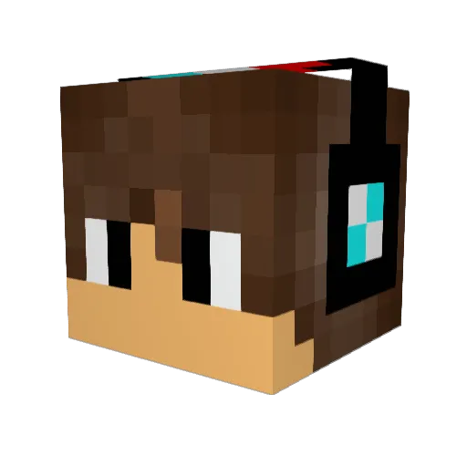 Amnesia4me Minecraft avatar head, 3D render