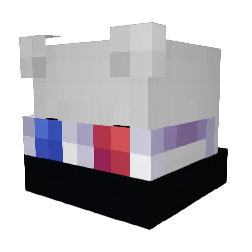AmnestyLeo Minecraft avatar head, 3D render