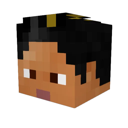 AmoProFinal_pvp Minecraft avatar head, 3D render