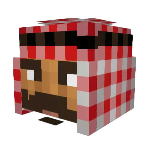 Amo_Elias Minecraft avatar head, 3D render