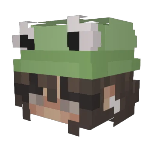 Amoaxiomara Minecraft avatar head, 3D render