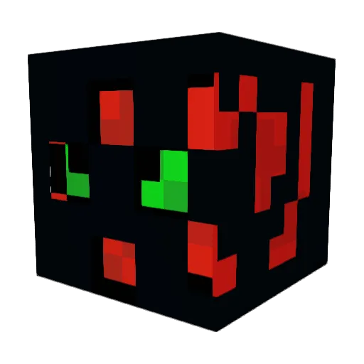 AmogStorm Minecraft avatar head, 3D render