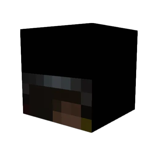 AmogusButtCrush Minecraft avatar head, 3D render
