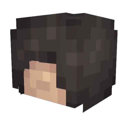Amolis Minecraft avatar head, 3D render