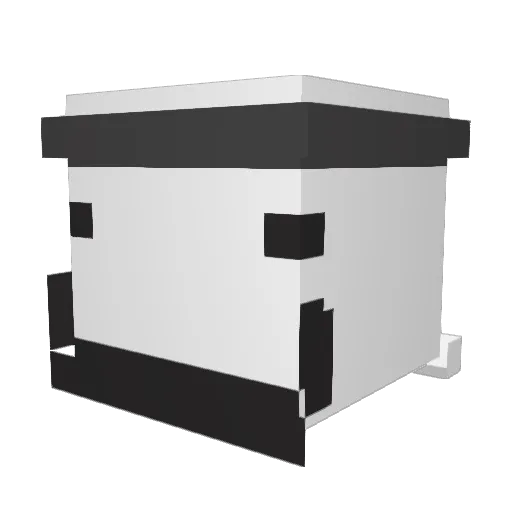 AmonDADA Minecraft avatar head, 3D render