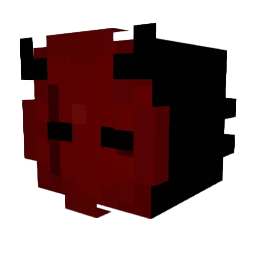 Amon_32693 Minecraft avatar head, 3D render