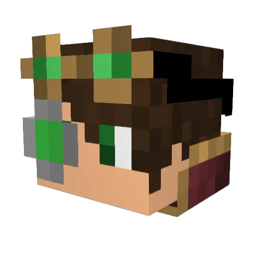 Amon_Chakay Minecraft avatar head, 3D render