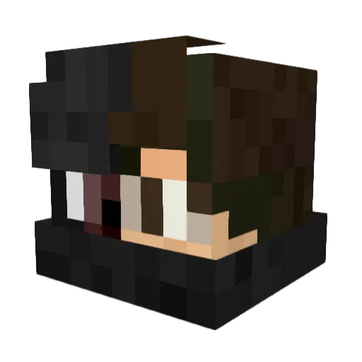 Amon_LP Minecraft avatar head, 3D render