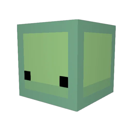 Among____Us Minecraft avatar head, 3D render