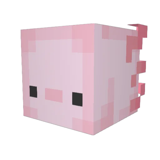 Amongus108 Minecraft avatar head, 3D render