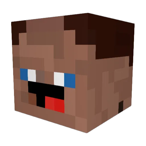 Amongus69420 Minecraft avatar head, 3D render
