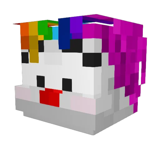 Amoniakk Minecraft avatar head, 3D render