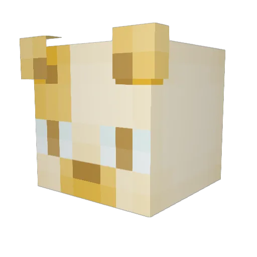 Amonkee Minecraft avatar head, 3D render