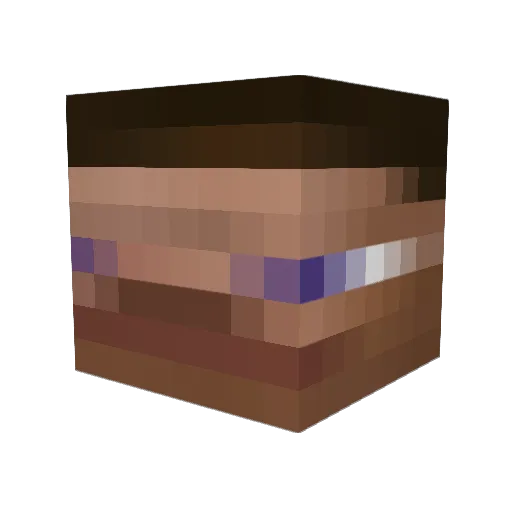 Amons_ Minecraft avatar head, 3D render