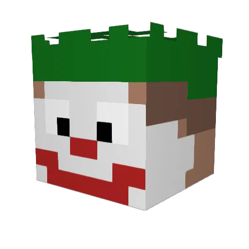 AmooAlt1 Minecraft avatar head, 3D render
