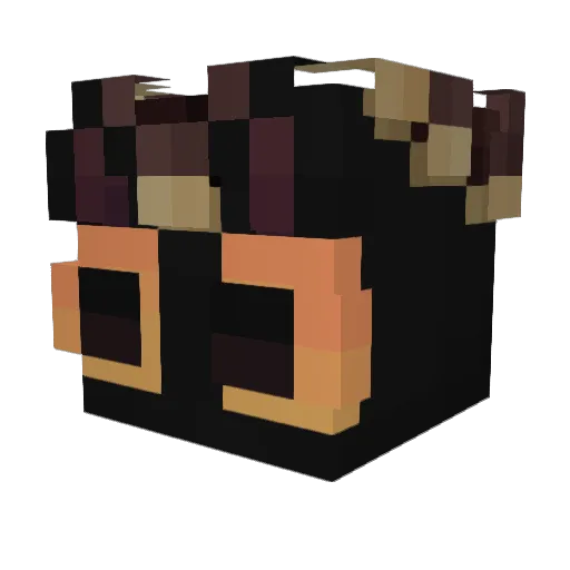 AmooManNZ Minecraft avatar head, 3D render