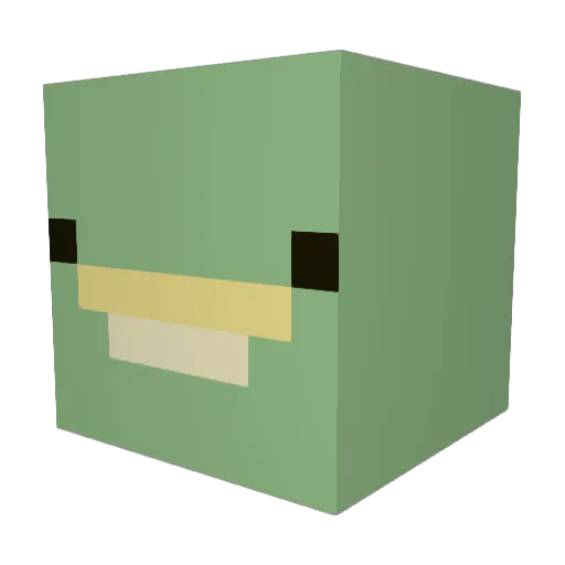 Amor630 Minecraft avatar head, 3D render