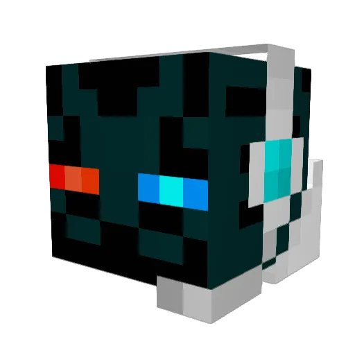 AmorMafia Minecraft avatar head, 3D render