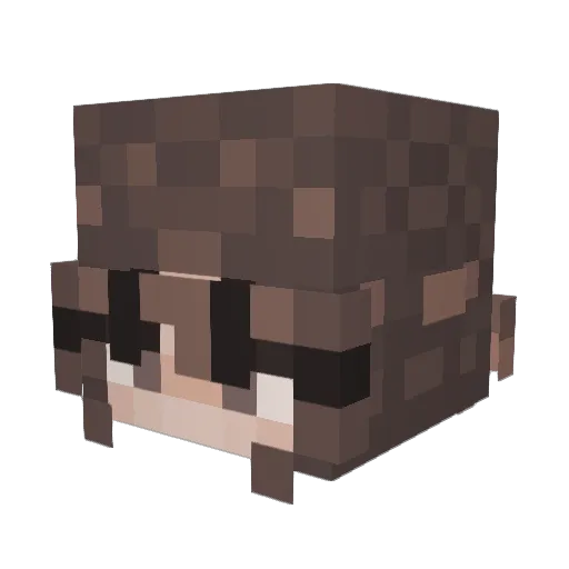 Amoria_silly Minecraft avatar head, 3D render