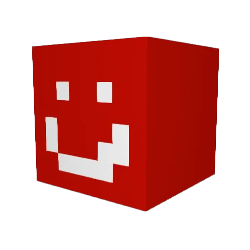 Amos3690 Minecraft avatar head, 3D render