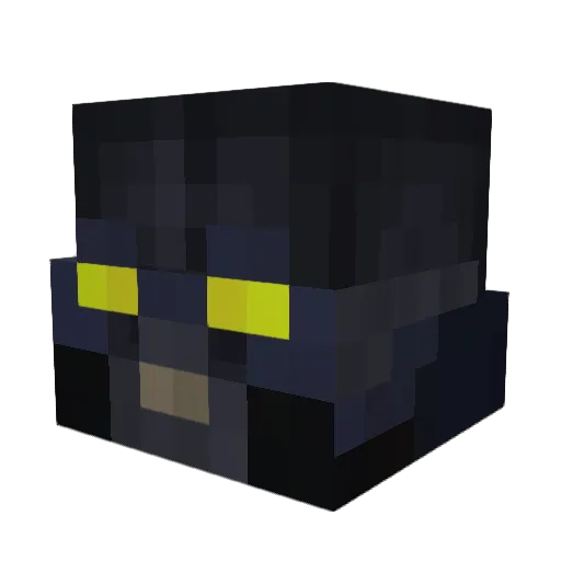 AmosUG Minecraft avatar head, 3D render