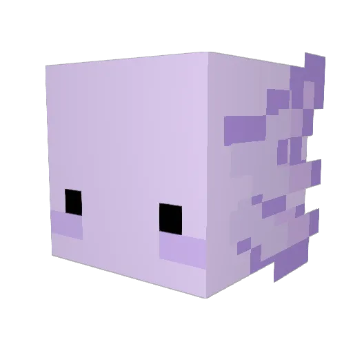 Amoshi Minecraft avatar head, 3D render