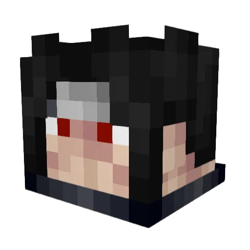 Amot1on Minecraft avatar head, 3D render