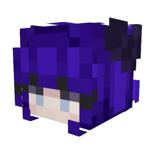 Amothing Minecraft avatar head, 3D render