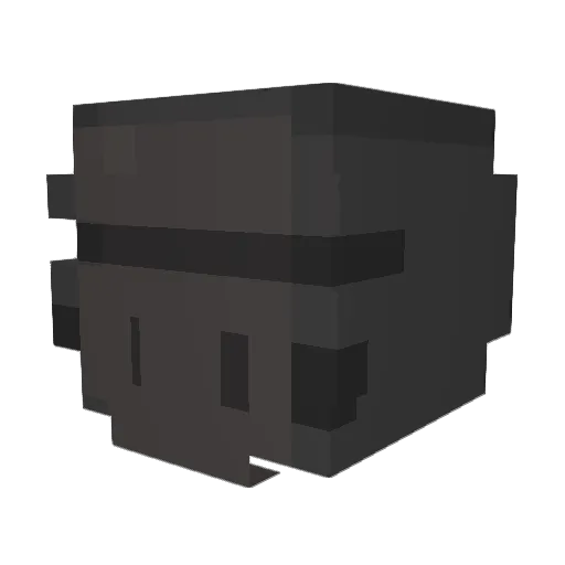 AmpNotEmp Minecraft avatar head, 3D render