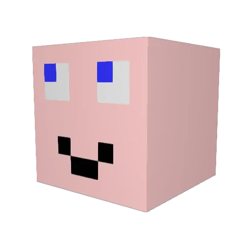 AmpheZombie Minecraft avatar head, 3D render