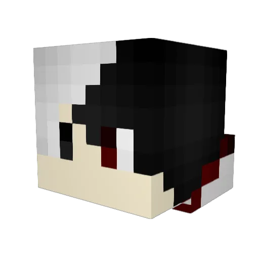 Amphyaraos Minecraft avatar head, 3D render