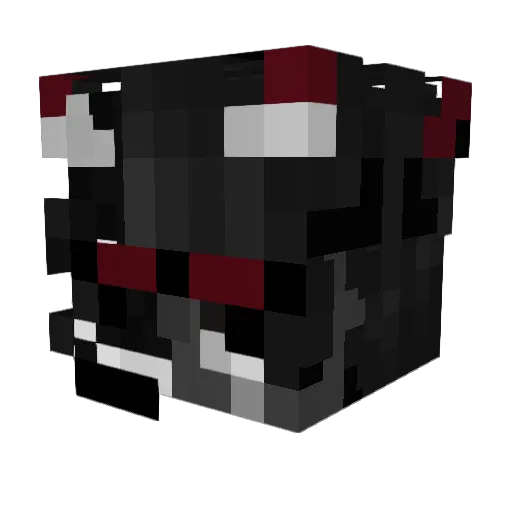 Amphystee Minecraft avatar head, 3D render