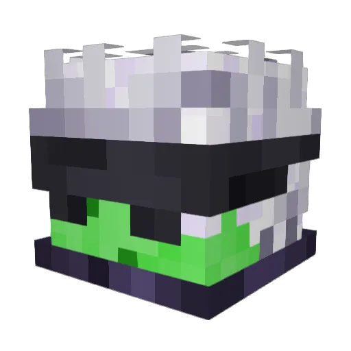 Ampi3333 Minecraft avatar head, 3D render